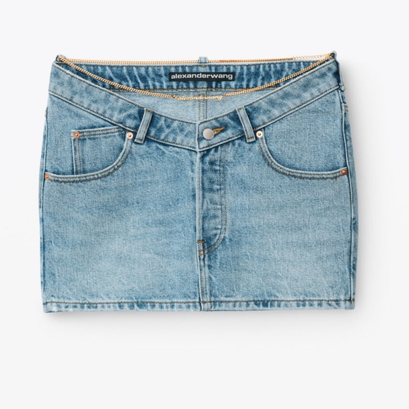 Alexander wang denim skirt size 25 - Picture 1 of 3